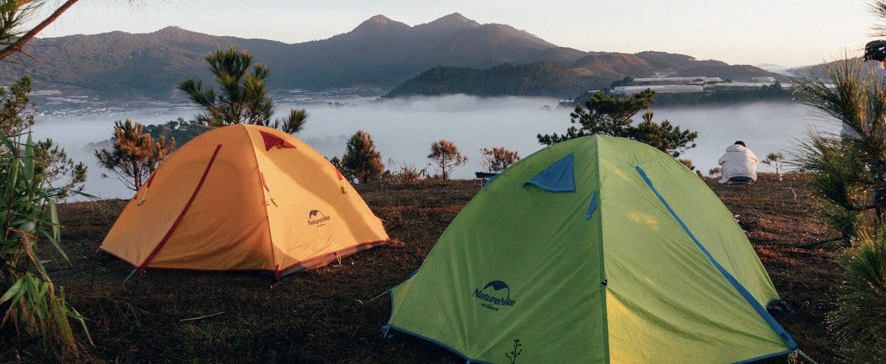 Thuê lều cắm trại Nha Trang với lều Naturehike 4 người
