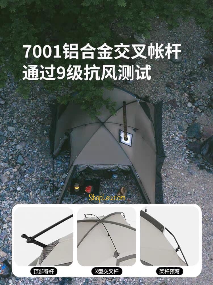 Lều Naturehike 2 người 2 phòng có ống khói CNK2300ZP017