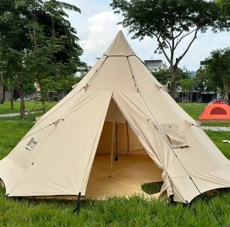 Lều Mông Cổ 4M Màu Trắng Sữa