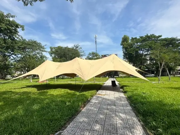 Tăng che hoa sen 3 đỉnh 20m x 8.5m